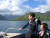 Moorea, view from the dive boat on our way to the 