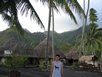 Hotel Dive shop with Moorea in the background 