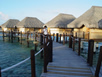 Overwater bungalow boardwalk 