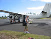 Leaving Moorea on our puddle jumper 