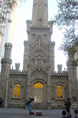 Historic Water Tower with skateboarders and bag-piper 